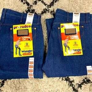 NWT Vintage Wrangler The Official Pro Rodeo Competition Jeans 13MWZ MADE IN USA